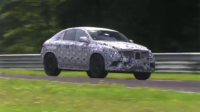 Μια πρωτότυπη εκδοχή της Mercedes ML Coupe (ή GLE Coupe), «συνελήφθη» να δοκιμάζεται καμουφλαρισμένη στην πίστα Nordschleife της Γερμανίας.