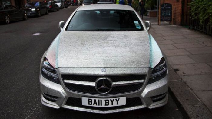 Mercedes CLS 350 «καλυμμένη» με 1 εκατ. κρύσταλλα Swarovski.