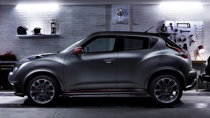 Το facelift Juke Nismo RS διαθέτει ένα νέο σπόιλερ μπροστά με τις γρίλιες εισαγωγής αέρα να κατεβαίνουν χαμηλά, ένα νέο διαχύτη πίσω και ανασχεδιασμέν