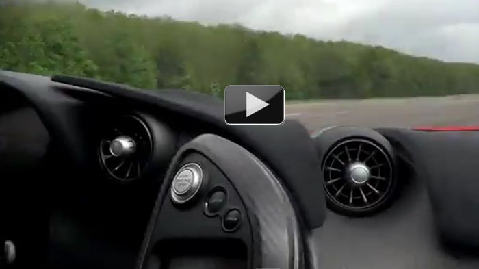 Με on board κάμερα βλέπουμε τη McLaren P1 των 903 PS να φτάνει στα όριά της.