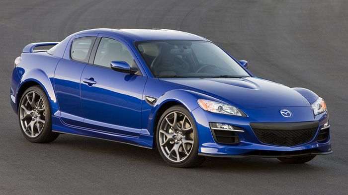 Η πρεμιέρα για τα δύο νέα coupe της Mazda (RX-7 και MX-5) φαίνεται ότι θα πραγματοποιηθεί το 2015 (εικόνα το υπάρχον RX-8).
