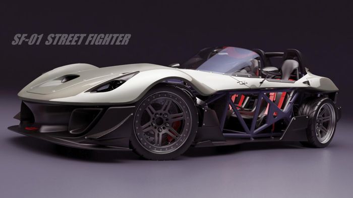 Δημιουργός του SF-01 Street Fighter είναι ο Greg Thompson, με το αυτοκίνητο να διαθέτει ένα σωληνωτό πλαίσιο, ένα ελαφρύ αμάξωμα και ένα προσαρμοζόμεν
