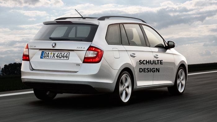 Aπό την κατασκοπευτική, ηλεκτρονικά επεξεργασμένη εικόνα βλέπουμε ότι η νέα Fabia Combi θα ακολουθήσει το στιλ της hatchback έκδοσης, με σύγχρονο στιλ