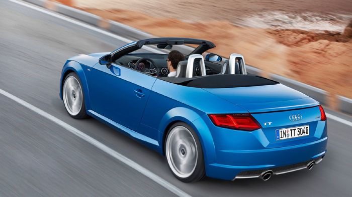 Με μήκος 4.177 χλστ., το αυστηρά 2θέσιο TT Roadster είναι μικρότερο κατά 21 χλστ. σε σχέση με πριν, παρόλο που το μεταξόνιό του έχει διευρυνθεί κατά 3