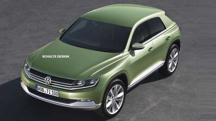 Το νέο SUV της VW θα διαθέτει 3 εκδόσεις αμαξώματος, 5θέσια, 7θέσια και coupe (εδώ εικονίζεται το coupe σε αποκλειστική, κατασκοπευτική, ηλεκτρονικά ε