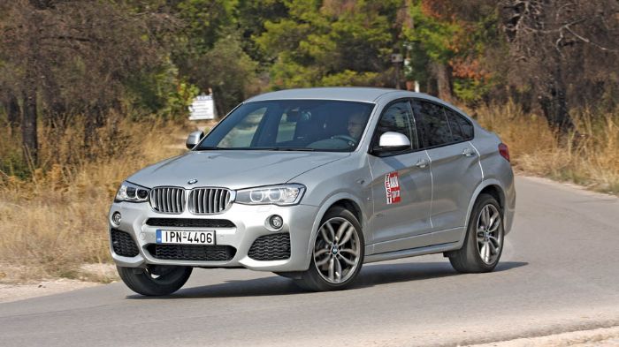 Στις στροφές η BMW X4 δεν θα αντιμετωπίσει το παραμικρό πρόβλημα, έχοντας αρωγούς το άμεσο κι επικοινωνιακό τιμόνι αλλά και το σύστημα 4κινησης xDrive