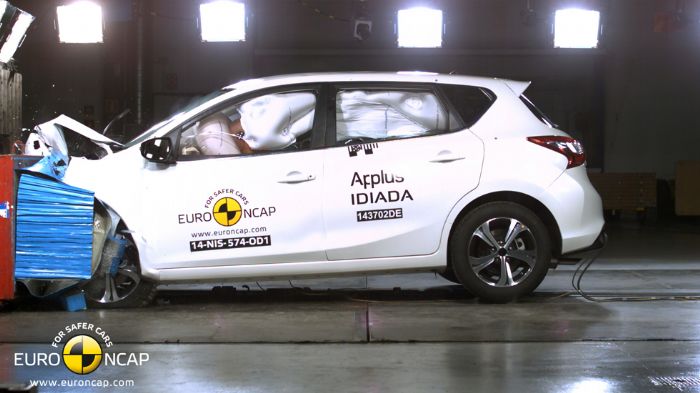 Κορυφαία επίδοση στην προστασία ενηλίκων είχε και το πεντάστερο Nissan Pulsar, ενώ πρώτευσε και στην προστασία πεζών.