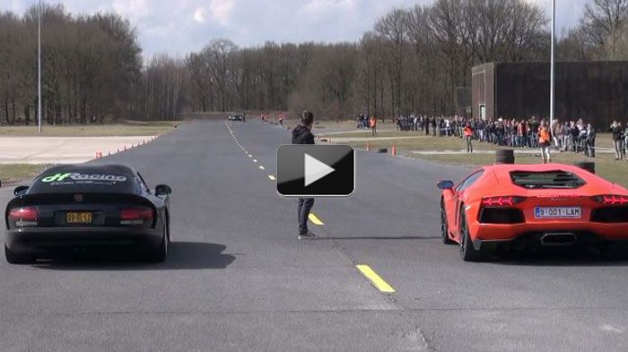 Η Aventador αποδίδει 700 ίππους με το 0-100 να έρχεται σε 2,9 δλ., ενώ το GT-R των 545 ίππων χρειάζεται 2,8 δλ. Πόσα δλ. όμως θέλει η Dodge Viper GTS;