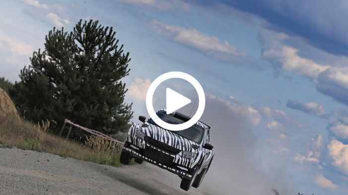 Βάσει προδιαγραφών, το βάρος της Fabia R5 είναι τουλάχιστον 1.230 κιλά. Προς το παρόν ας τη δούμε σε έκδοση «ζέβρα», λίγες ημέρες πριν το ντεμπούτο τη