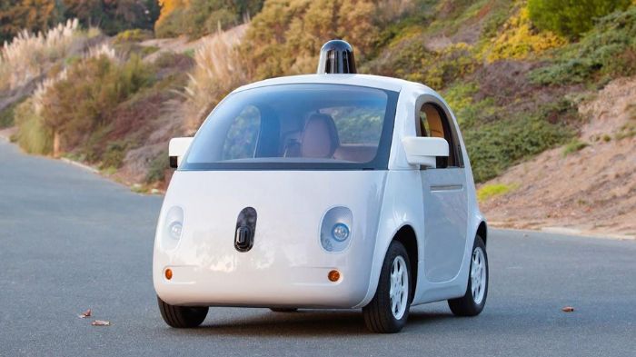 Ένα από τα μη επανδρωμένα οχήματα της google 