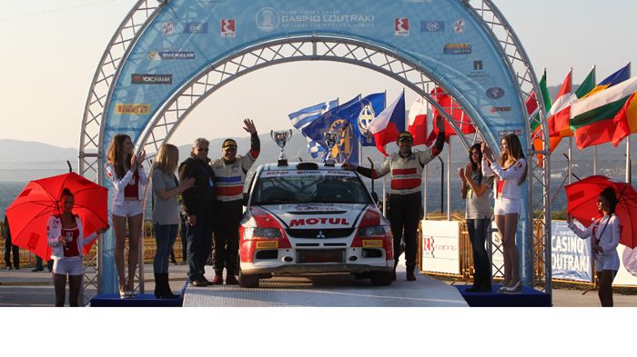 Οι Λάμπρος Κύρκος - Γιώργος Πολυζώης με το Mitsubishi Lancer EVO IX κατάφεραν να επικρατήσουν και να αποκομίσουν πολύτιμους βαθμούς για τη συνέχεια το