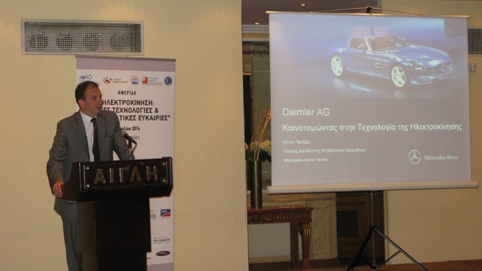 Η Mercedes-Benz συμμετείχε στην Ημερίδα με ομιλητή τον Γενικό Διευθυντή Επιβατηγών Αυτοκινήτων κο Νίκο Πρέζα.