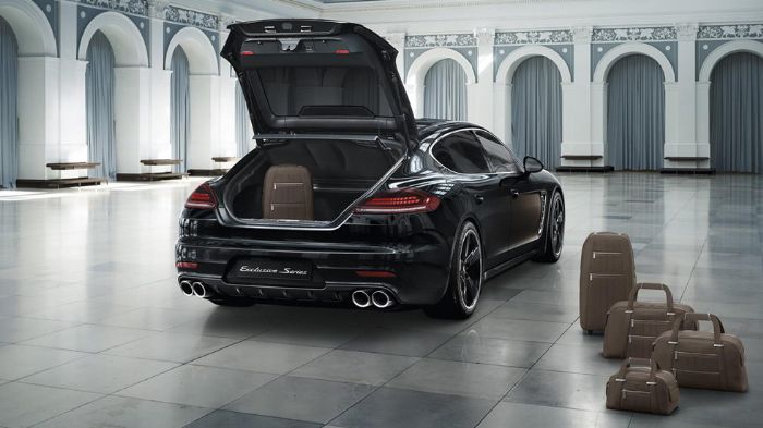 Η Porsche Panamera Exclusive Series είναι ήδη διαθέσιμη προς παραγγελία, ενώ μπορεί να αποκτηθεί με τις ασορτί 5 βαλίτσες που είναι φτιαγμένες από δέρ