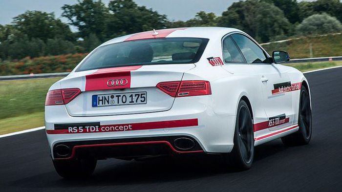 Το RS5 TDI concept χρειάζεται 4 δλ. για να πραγματοποιήσει τη διαδικασία του 0-100 χλμ./ώρα, μια τιμή που το καθιστά γρηγορότερο κατά 0,6 δλ. από το R
