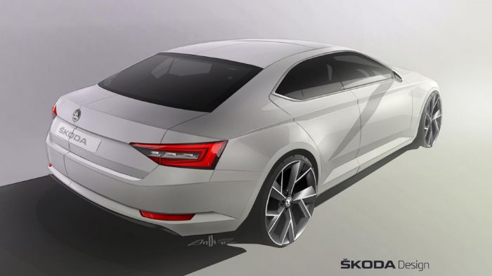 Η Skoda έδωσε στη δημοσιότητα ένα δεύτερο προωθητικό σκίτσο της 3ης γενιάς της Superb και επιβεβαίωσε πως η νέα της ναυαρχίδα θα παρουσιαστεί τον Φεβρ