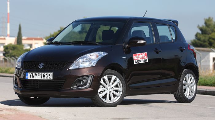 Το ανανεωμένο Suzuki Swift ξεχωρίζει αμέσως από την προσθήκη των φωτιστικών ημέρας τύπου LED.