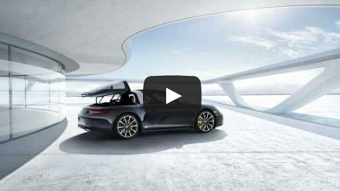 Η νέα 911 Targa διαθέτει την υφασμάτινη οροφή, η οποία αποθηκεύεται κάτω από το γυάλινο παράθυρο στο πίσω τμήμα.