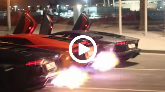 Οι 690 «δράκοι» του 6λιτρου V12 συνόλου φτύνουν φωτιές από τις εξατμίσεις. Αν απελευθερωθούν επιταχύνουν την Aventador στα 100 χλμ. σε λιγότερο από 3 