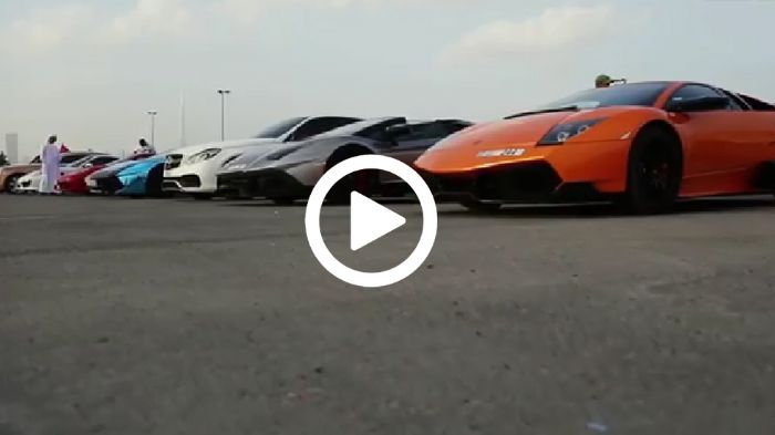 Ferrari, Lamborghini, McLaren, Bugatti και ό,τι άλλο μπορείτε να φανταστείτε βρέθηκε στους δρόμους της πόλης, ενώ ανάμεσα στους συμμετέχοντες ήταν και