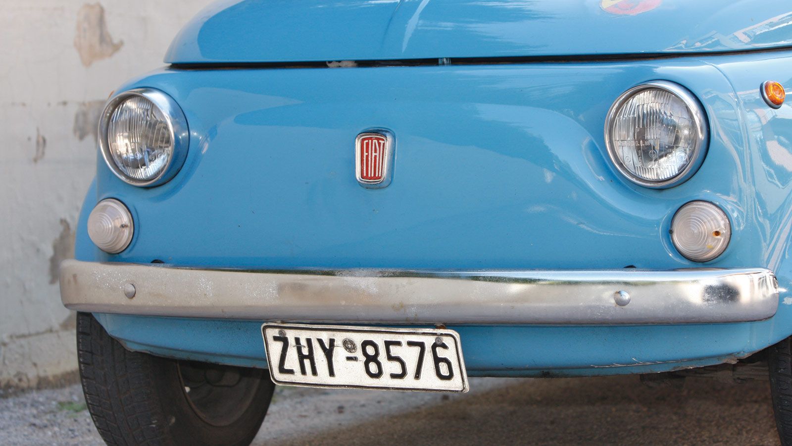 Λεπτομέρειες σχεδίασης Fiat 500 R 1972
