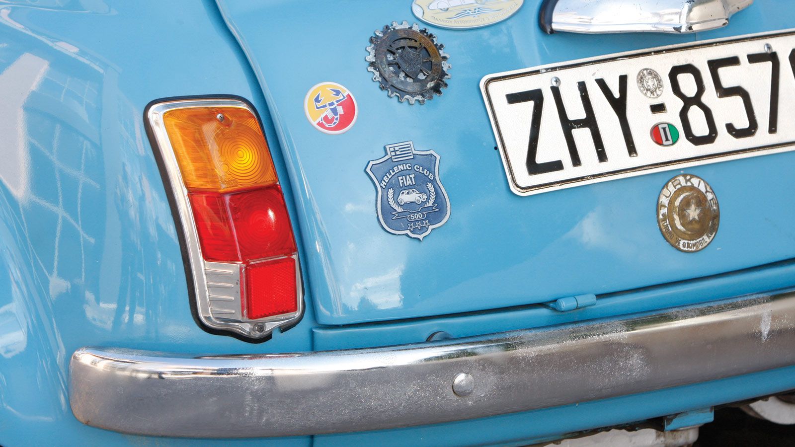 Λεπτομέρειες σχεδίασης Fiat 500 R 1972