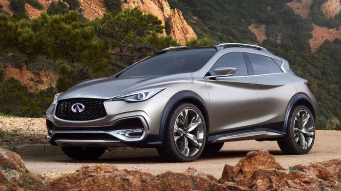 Το νέο πρωτότυπο Infiniti QX30 αποτελεί την crossover εκδοχή του Q30, ενός premium μοντέλου, το οποίο συνδυάζει γραμμές των coupe με τα χαρακτηριστικά