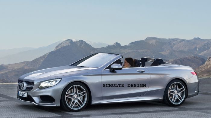 Η Mercedes-Benz S-Class Cabriolet (ψηφιακά επεξεργασμένη φωτό) θα κάνει το επίσημο ντεμπούτο της το Σεπτέμβριο, στην έκθεση της Φρανκφούρτης, με το εμ