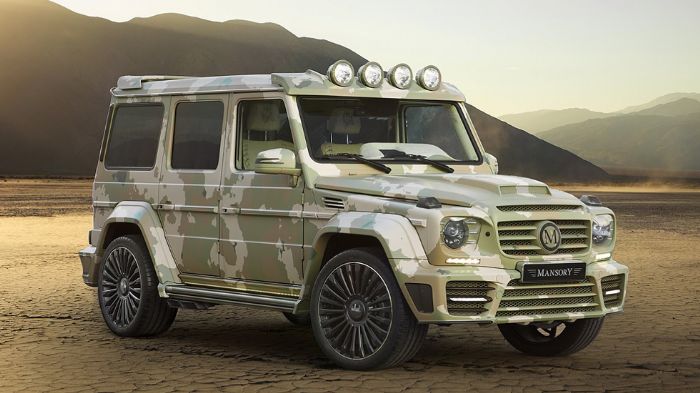 Το όχημα της Mansory φέρει carbon body kit, τροχούς 22 ιντσών και νέους προφυλακτήρες, καπό, πλευρικά μαρσπιέ, φωτιστικά σώματα και μάσκα, αλλά και μι