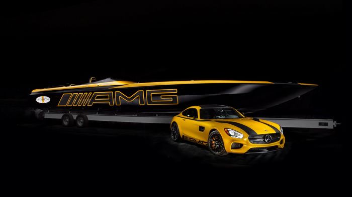 Αντλώντας έμπνευση από τη νέα GT S, η Mercedes-AMG ένωσε τις δυνάμεις της με την Cigarette Racing και το αποτέλεσμα της συνεργασίας είναι το αγωνιστικ