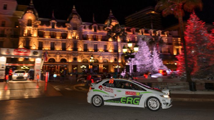 Το ελληνικό πλήρωμα του Civic Type-R (Δημήτρης Δριβάκος και Κατερίνα Μπαντέ) τερμάτισε αργά χθες το βράδυ το 1ο σκέλος του 83ου Rallye Automobile Mont