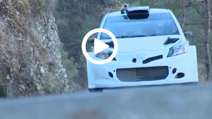 H Toyota δοκιμάζει στο Μόντε Κάρλο το νέο Yaris WRC.