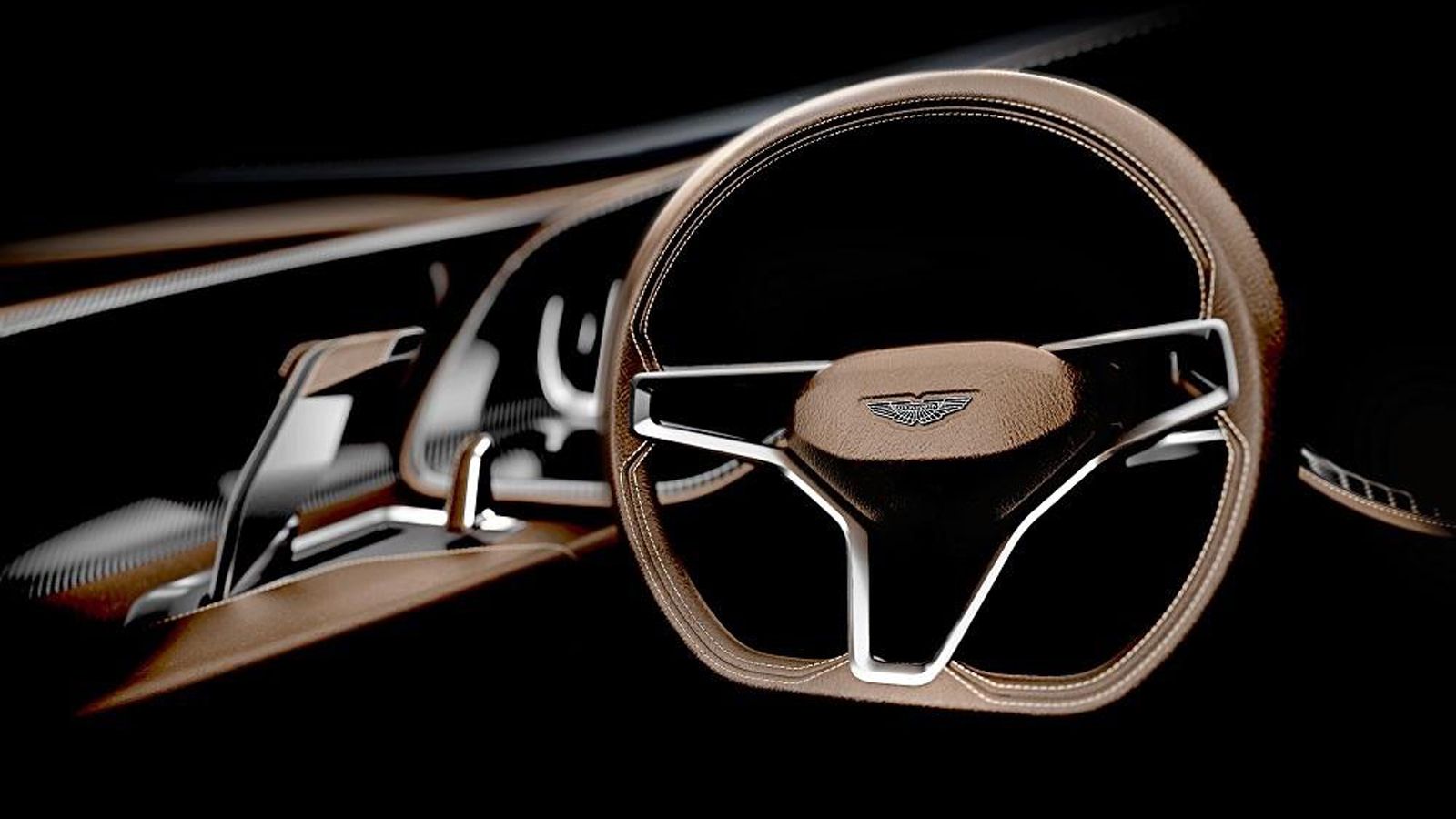 Το κλασικό στιλ της Aston Martin επηρεάζει έντονα το cockpit του ταχύπλοου σκάφους.