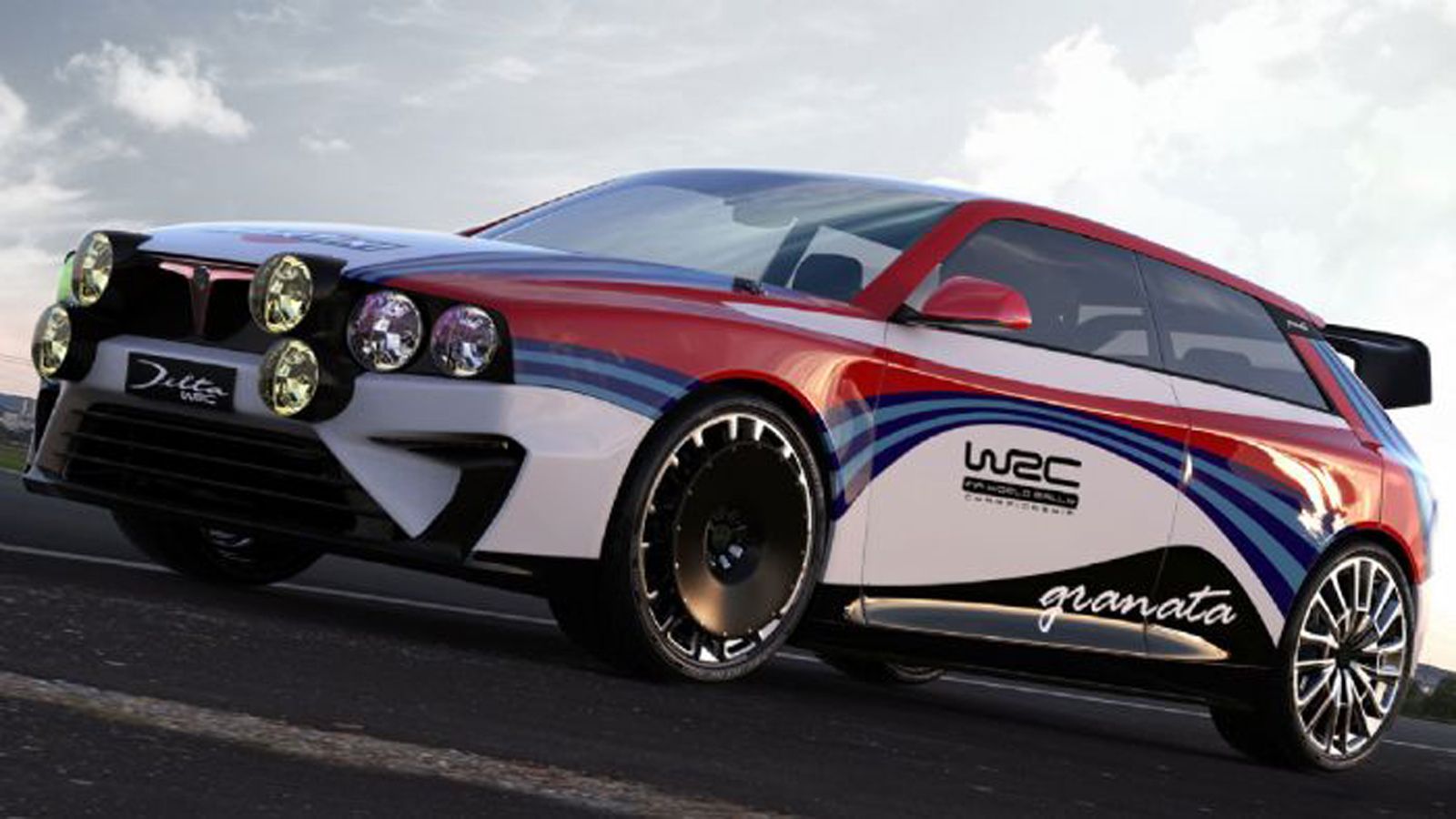 Εντυπωσιακό το σχέδιο του Granata, πόσο μάλλον όταν είναι ντυμένο με τα χρώματα της Martini Racing.