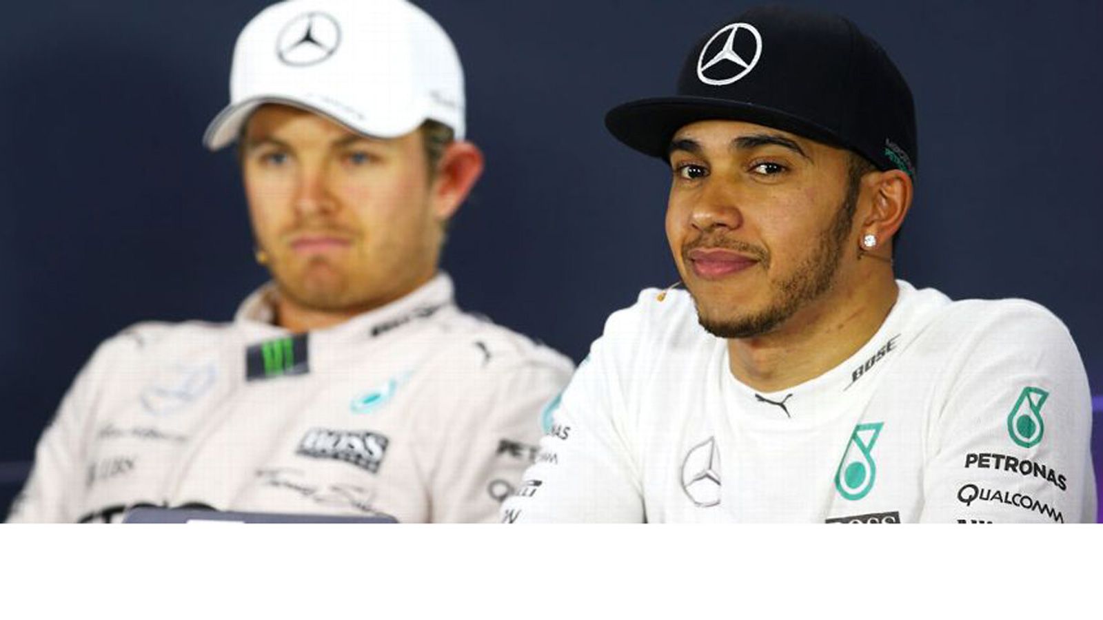Συνοφρυωμένος ο Rosberg στην συνέντευξη τύπου.