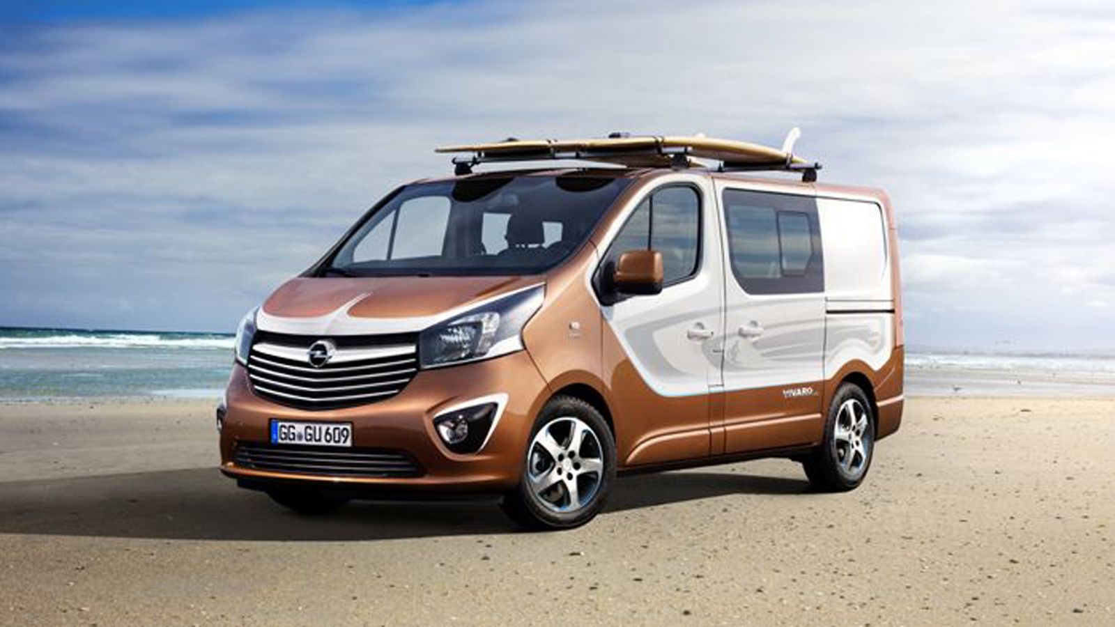 Αυτό είναι το πρωτότυπο Vivaro το οποίο ετοίμασε η Opel για την Φρανκφούρτη, αφιερωμένο σε όλους τους σέρφερς.