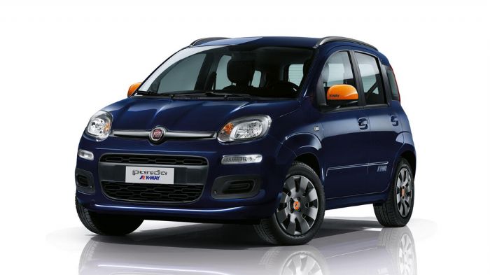 Προεξάρχον χαρακτηριστικό του Panda K-Way είναι η πολυχρωμία του, καθώς τα καπάκια των καθρεπτών και τα τάσια των τροχών, μπορούν να παραγγελθούν σε 4