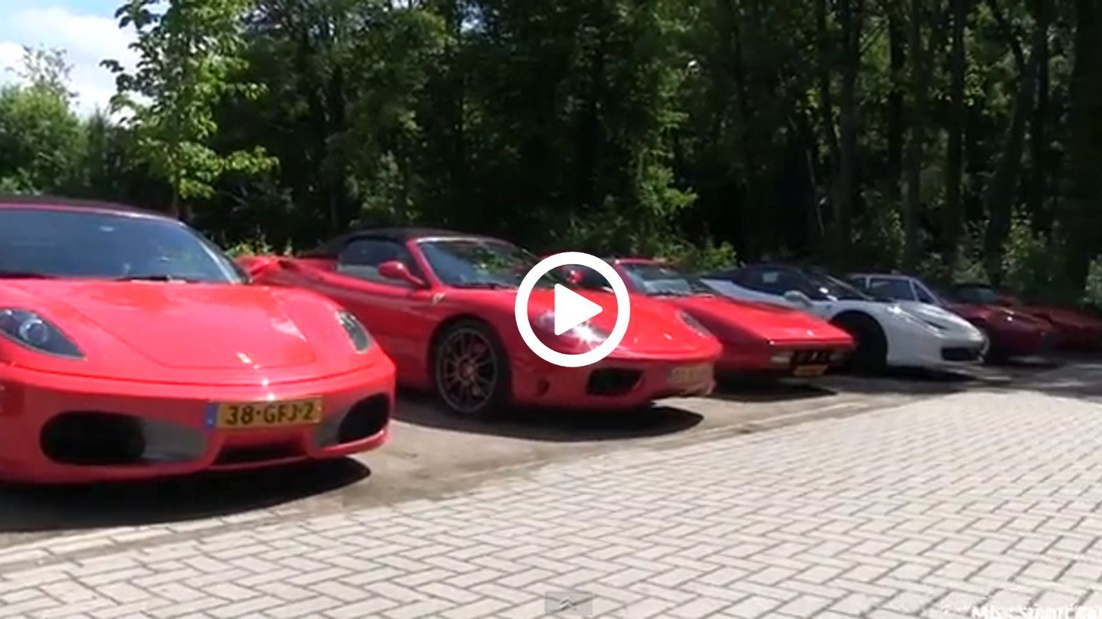 Παρέλαση από 40 Ferrari στην Ολλανδία.
