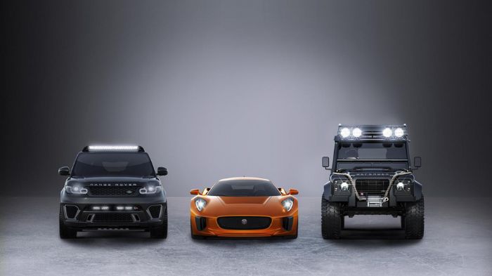 Τα Jaguar C-X75 concept, Range Rover Sport SVR και Land Rover Defender Big Foot ετοιμάστηκαν από το τμήμα Special Operations και κατασκευάστηκαν σε συ