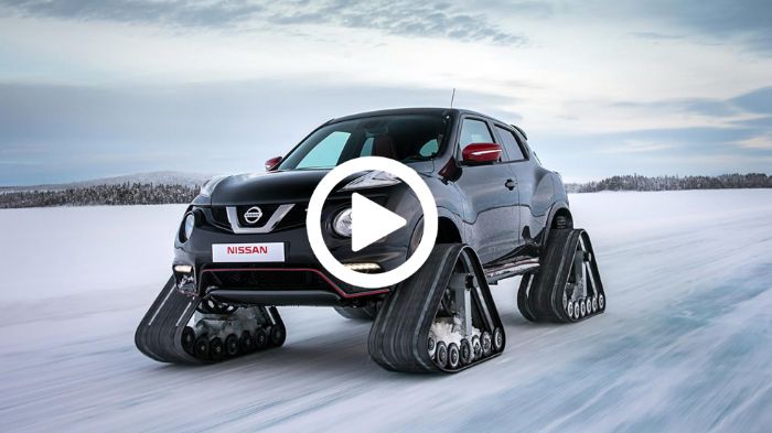 Το σύστημα ερπυστριών Dominator Track System εξελίχθηκε από την American Track Truck. Η τελική του ειδικού αυτού Juke των 218 ίππων ανέρχεται σε 100 χ
