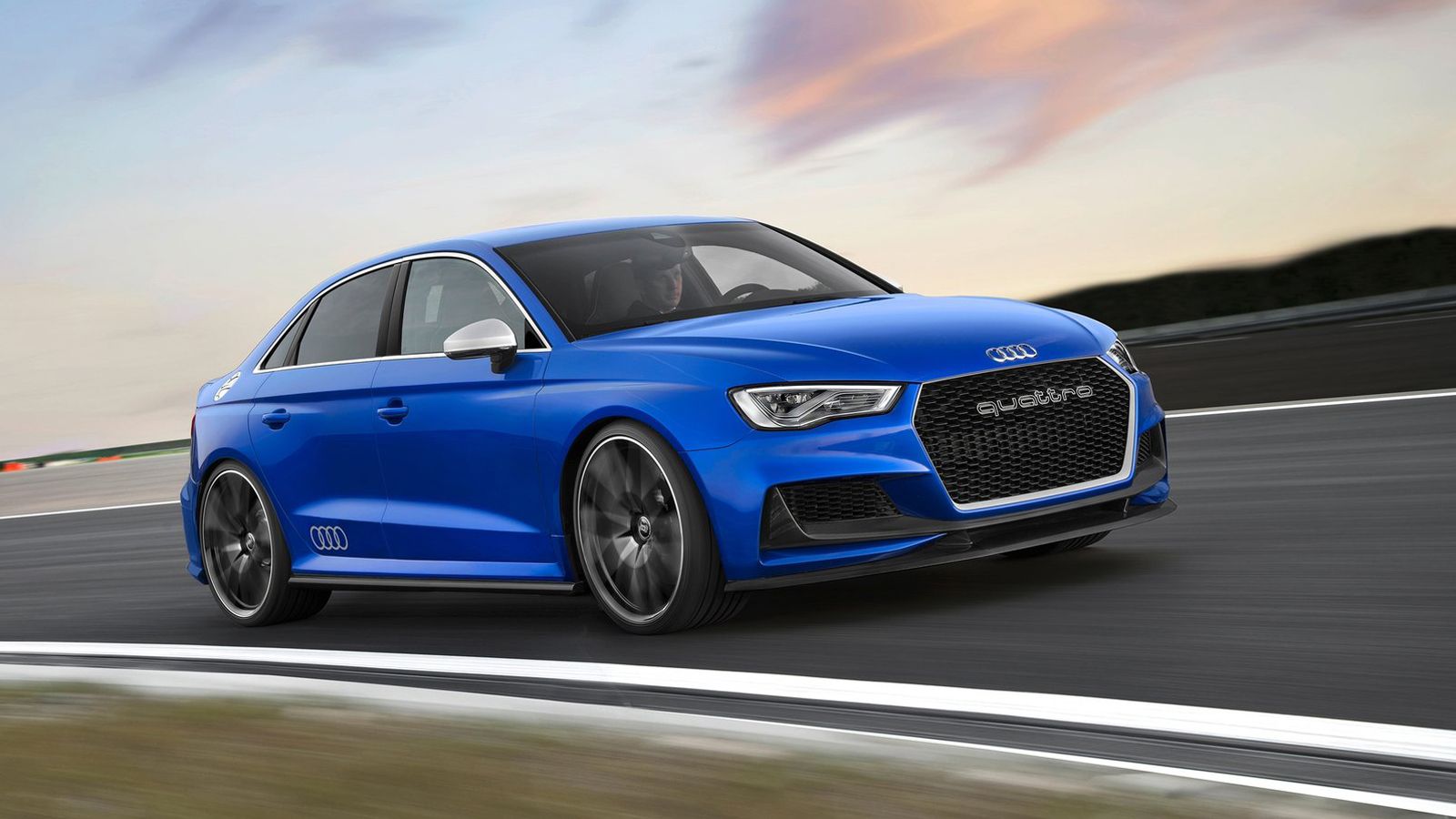 Το νέο μοτέρ αναμένεται να επιτρέπει στο RS3 Sedan (στη φωτό το A3 Clubsport quattro Concept) να κάνει το 0-100 χλμ./ώρα σε 4,1 δλ., λίγο πιο γρήγορα 