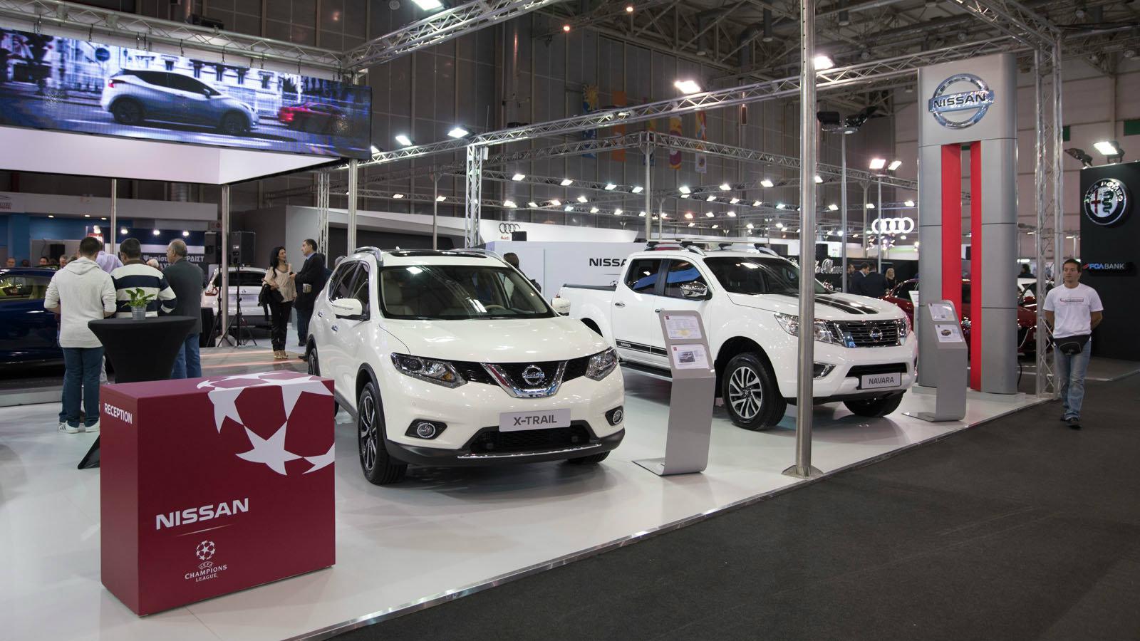 Η ελληνική αντιπροσωπεία της Nissan, προσέλκυσε το κοινό στο περίπτερό της, στο οποίο ξεχώρισαν τα νέα Micra και GT-R, καθώς και το νέο Navara που βλέ