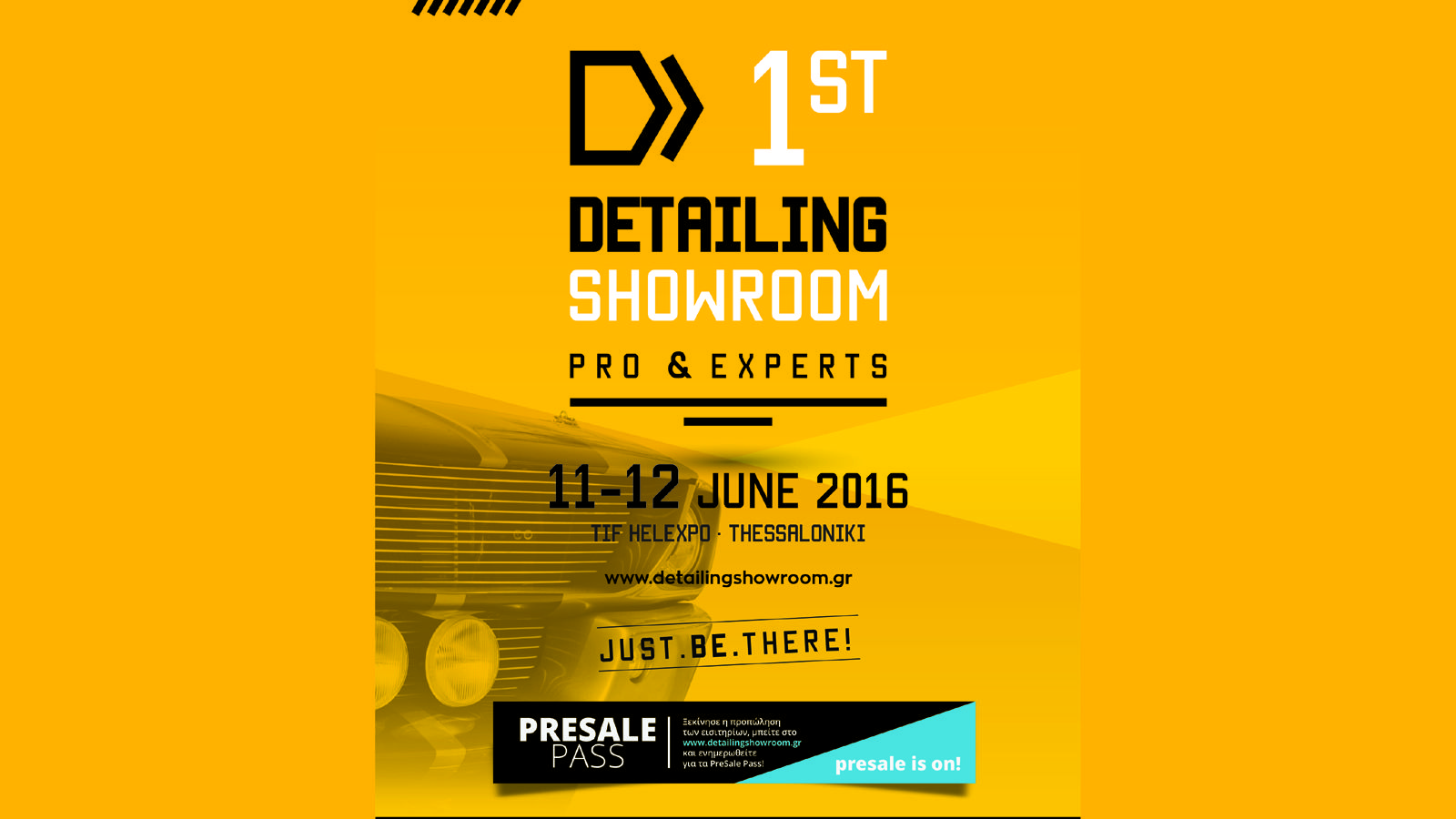 1st Detailing Showroom 11- 12 Ιουνίου περίπτερο 12 στη ΔΕΘ.