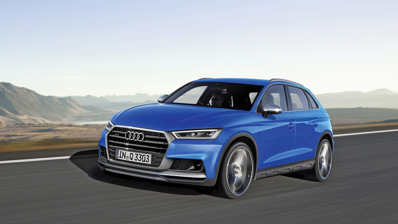 Το νέο Audi Q3 (ψηφιακά επεξεργασμένη εικόνα) θα εμφανιστεί το 2018. Θα στηθεί στο πάτωμα MQB και ένα χρόνο αργότερα θα αποκτήσει υβριδική και ηλεκτρι