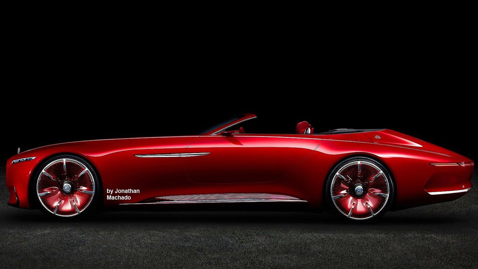 Μια ανοικτή Vision Mercedes-Maybach 6 (ψηφιακά επεξεργασμένη εικόνα), θα ήταν σίγουρα ένα σημαντικό «όπλο» στον «πόλεμο» που θέλει να ανοίξει η Merced