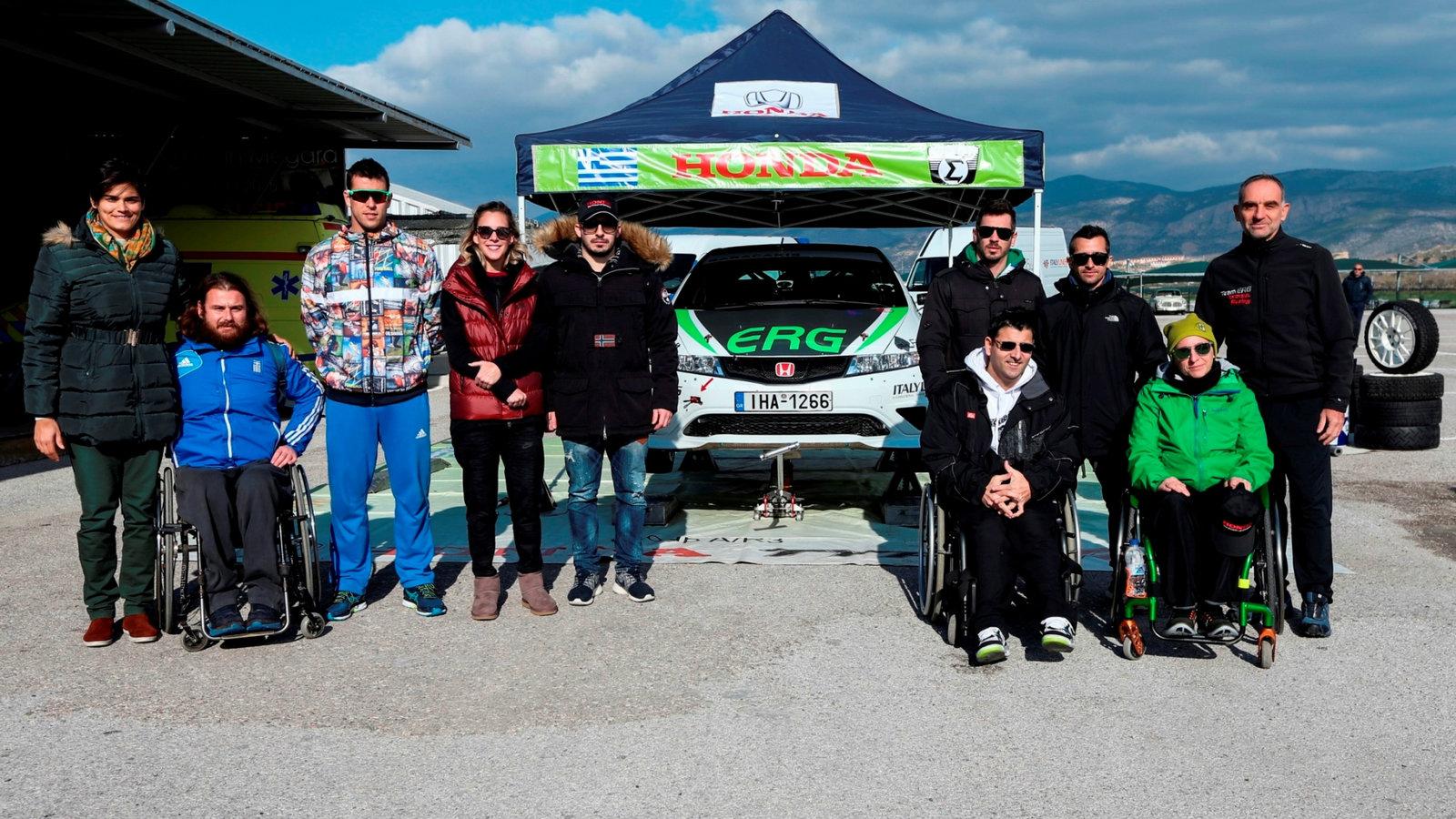 Από αριστερά προς τα δεξιά: Λένα Δανιηλίδου-τένις, Στέφανος Διαμαντής-τένις παραολυμπιονίκης, Γιάννης Τσίλης-κωπηλασία, Κέλλυ Αραούζου-κολύμβηση ανοικ