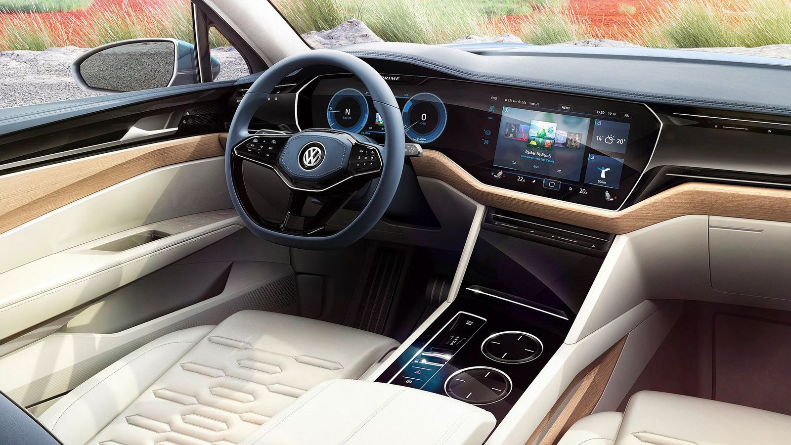 Στο εσωτερικό, κυριαρχεί ο ψηφιακός πίνακας οργάνων των 12 ιντσών, ενώ η καμπυλωτή οθόνη αφής του συστήματος infotainment είναι 15 ιντσών.