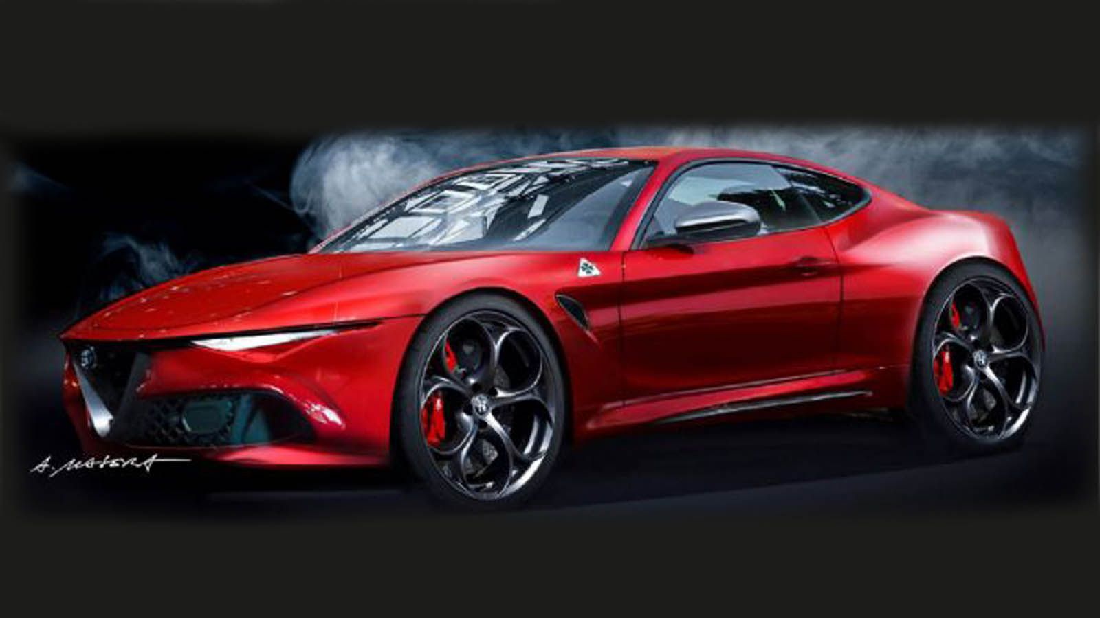 Το coupe μοντέλο βασίζεται στην Giulia, συνδυάζοντας ωστόσο και στοιχεία από την 4C.	
