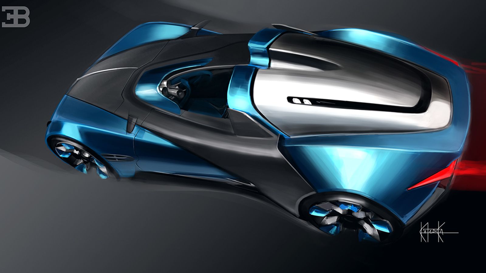 Μήπως οι άνθρωποι της Bugatti να δουν τα σχέδια του Guilherme Kataoka πριν φτιάξουν το 2018 την targa εκδοχή της Chiron;