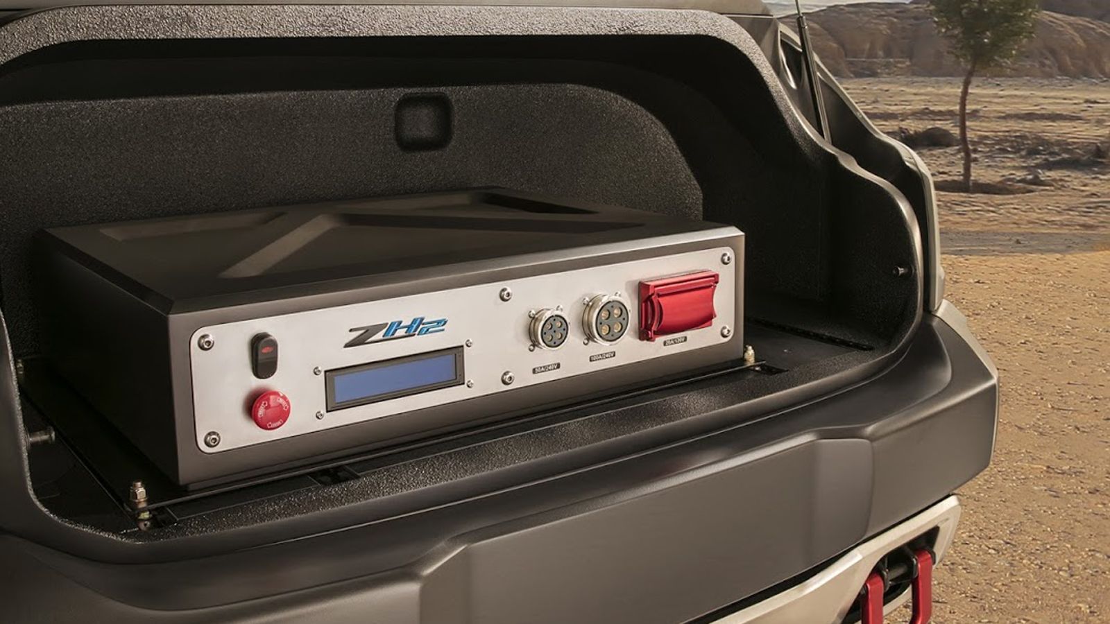 Το Colorado ZH2 χρησιμοποιεί τη μονάδα Exportable Power Take-Off (EPTO), που επιτρέπει τη μεταφορά από το αυτοκίνητο των κυψελών καυσίμου, ώστε το υδρ