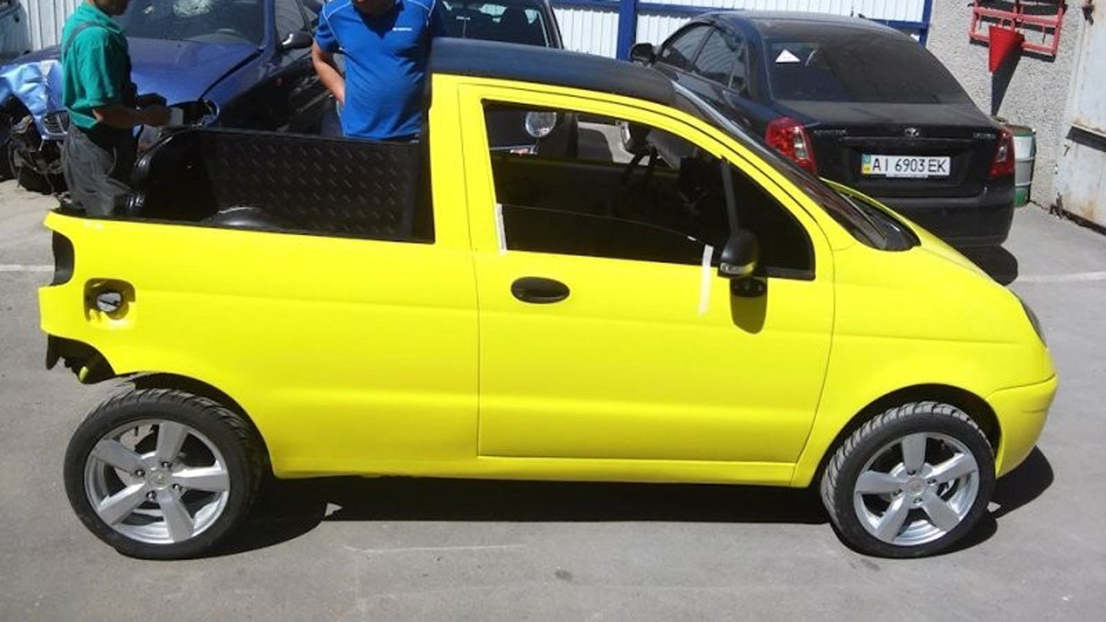 Απίστευτο κι όμως αληθινό! Ένα Matiz που ντύθηκε... Pick-Up σαν άλλο transformer!